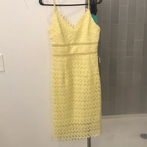 Yellow lace dress from Nordstrom